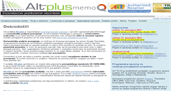 Desktop Screenshot of altplus.si